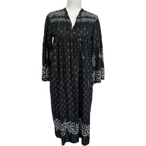Warm NY Printed Bohemian Midi Dress Size 1/S